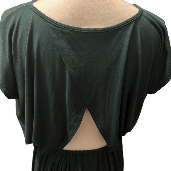 Susana Monaco Tulip Open Back Elastic Waist Nylon and Spandex Dress in Green XS - Picture 13 of 14